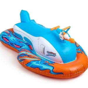 NERF Super Soaker Stormforce Ride-On Racer – Inflatable Pool Float with Pool-Fed